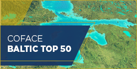 Coface Baltic Top 50 - 2018 - map of region